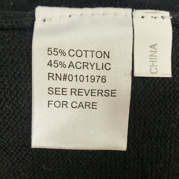 MENS GIORGIO INSERTI BLACK TURTLENECK SWEATER SIZE LARGE - Picture 7 of 7